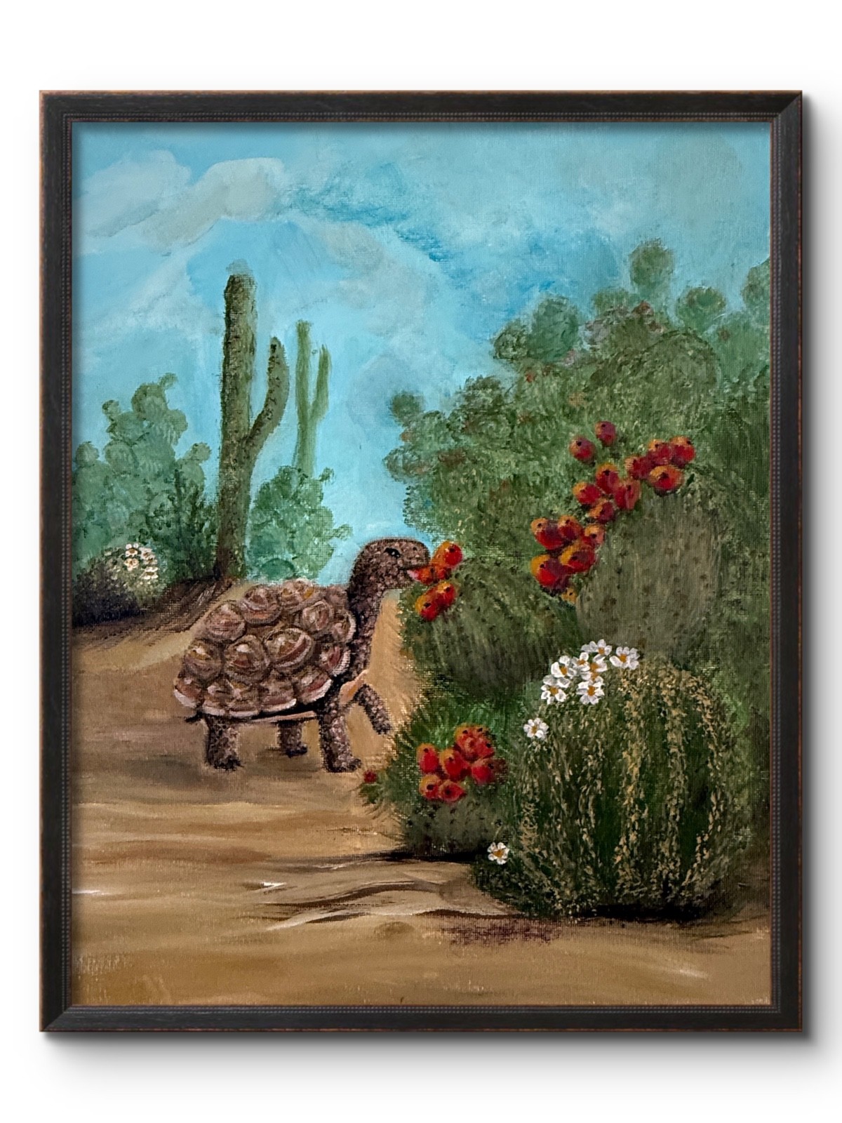 DESERT TURTLE 14×11 Modern Majestic Animals Art Collectible Interior Design