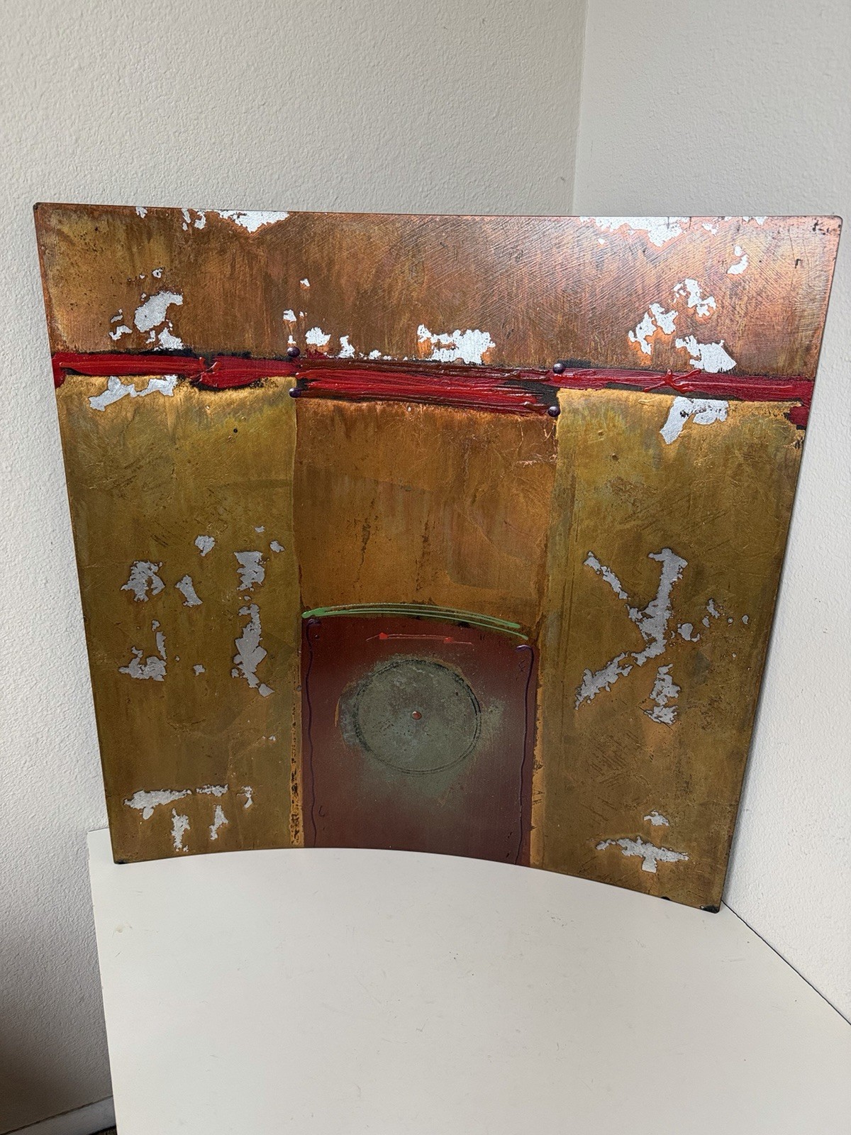 Original Tony Evans Early 80S Multi Color metal wall art California Artist