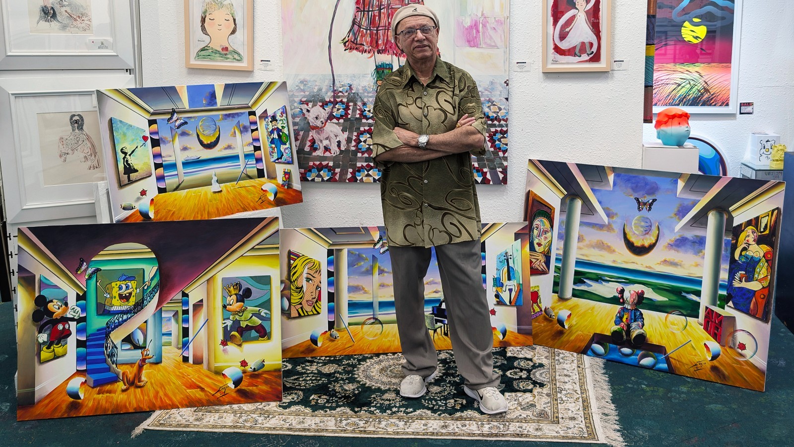 Ferjo «Master Collection» | Huge Original Painting on Canvas 49×69″ Surrealism