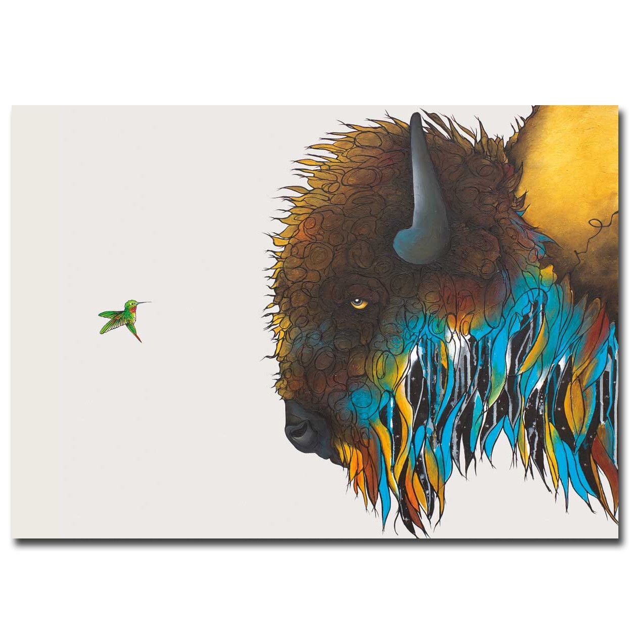 Sharing Wisdom by Micqaela Jones Gallery Wrapped Canvas Art (24 in x 36 in)
