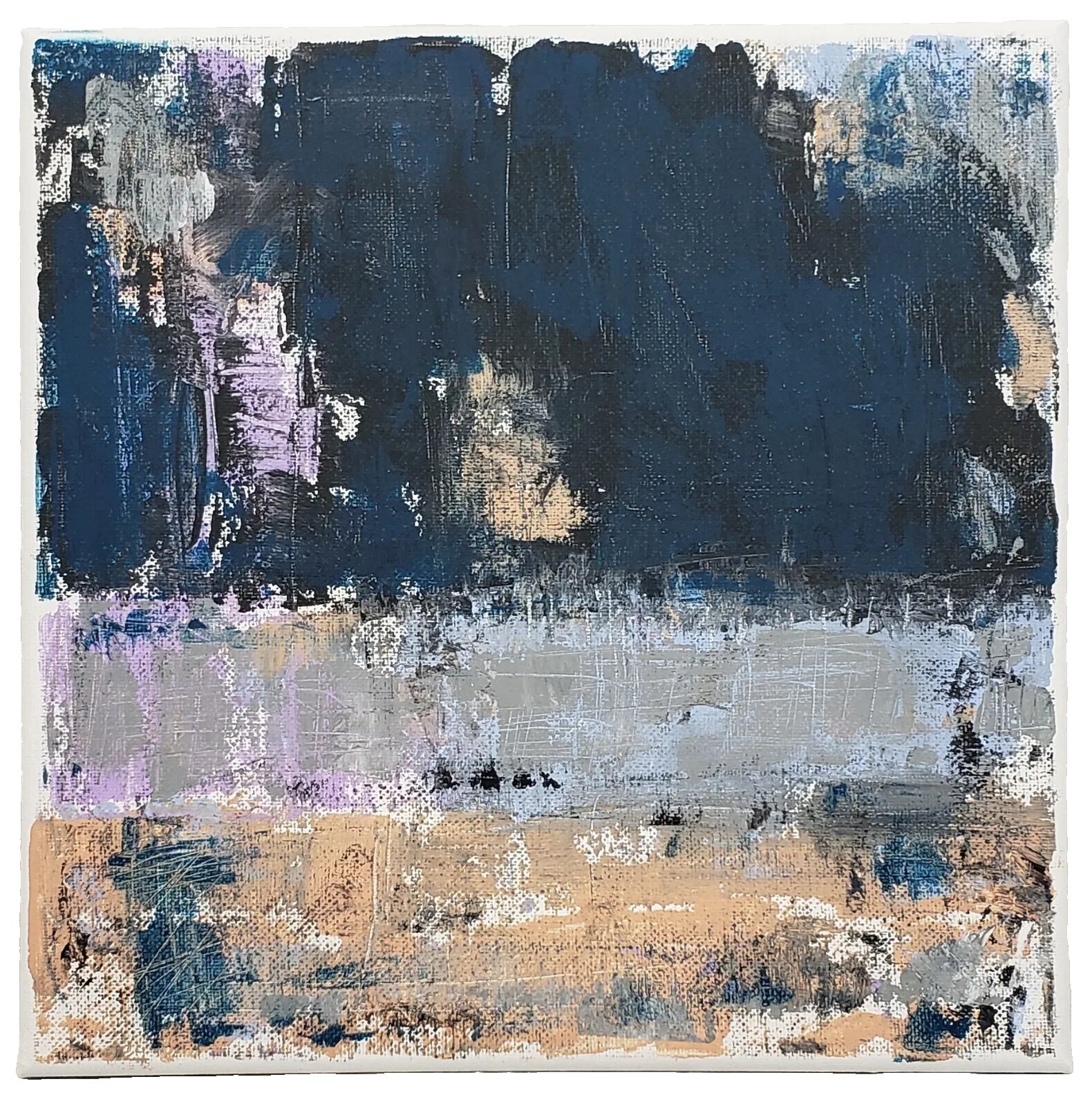 No.504 Original Abstract Modern Minimal Textured Painting By K.A.Davis