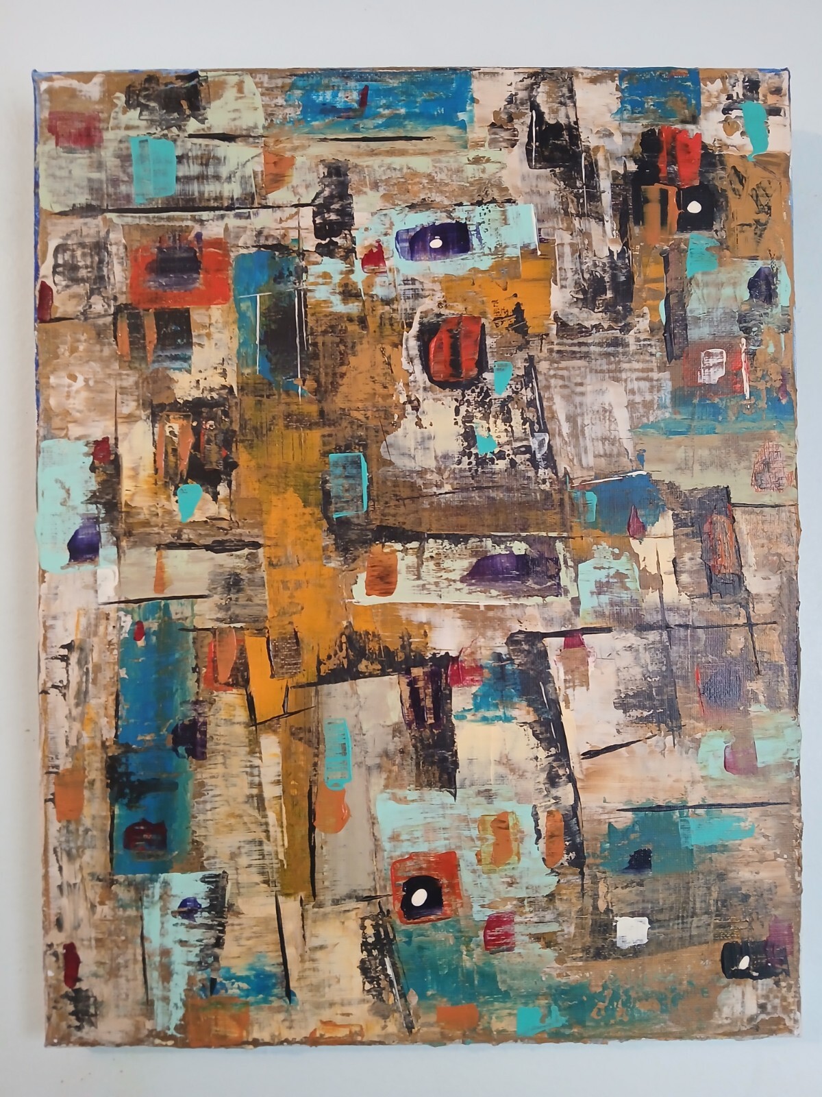 original abstract acrylic painting on canvas