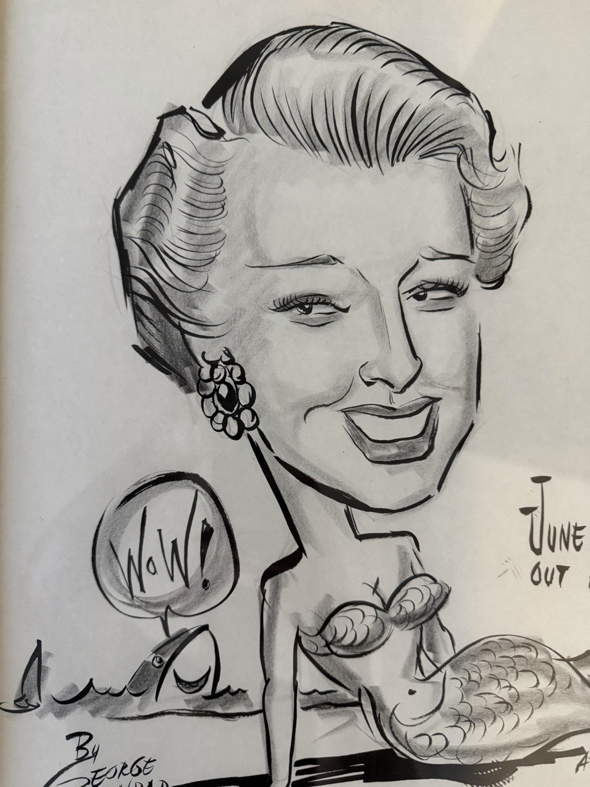 George Conrad Ink Caricatures Set 1950’s «At the Bays»
