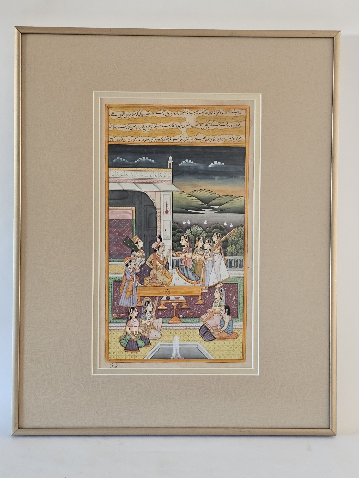 Mughal Miniature Harem Painting Mughal Love Making Art On Antique Paper 11″x7″