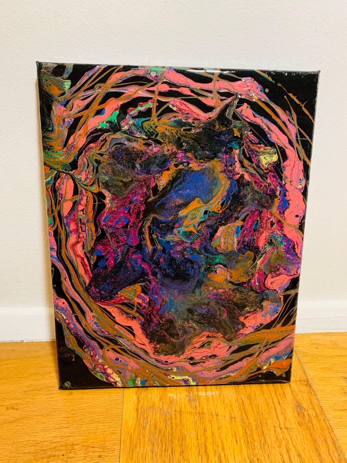 Galaxy Painting On Canvas – Epoxy Coat – Original