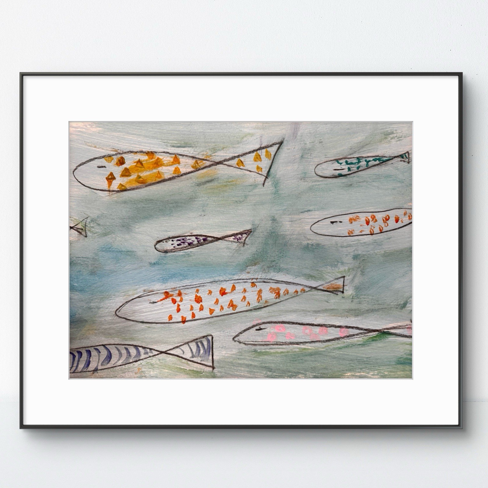 Original Abstract Expressionism 9×12 School Handmade Signed Unique Fine Art