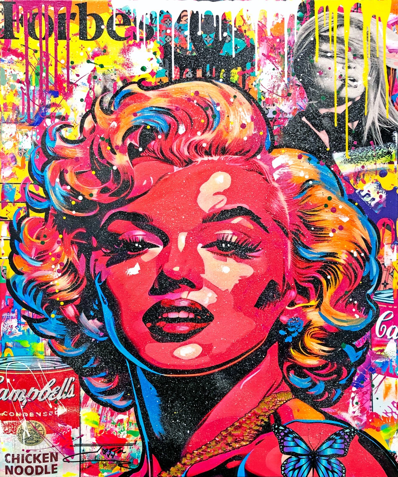 JOZZA «MAGIC MOMENTS» 2023 | ORIGINAL PAINTING WITH DIAMOND DUST 48X40″ | MONROE