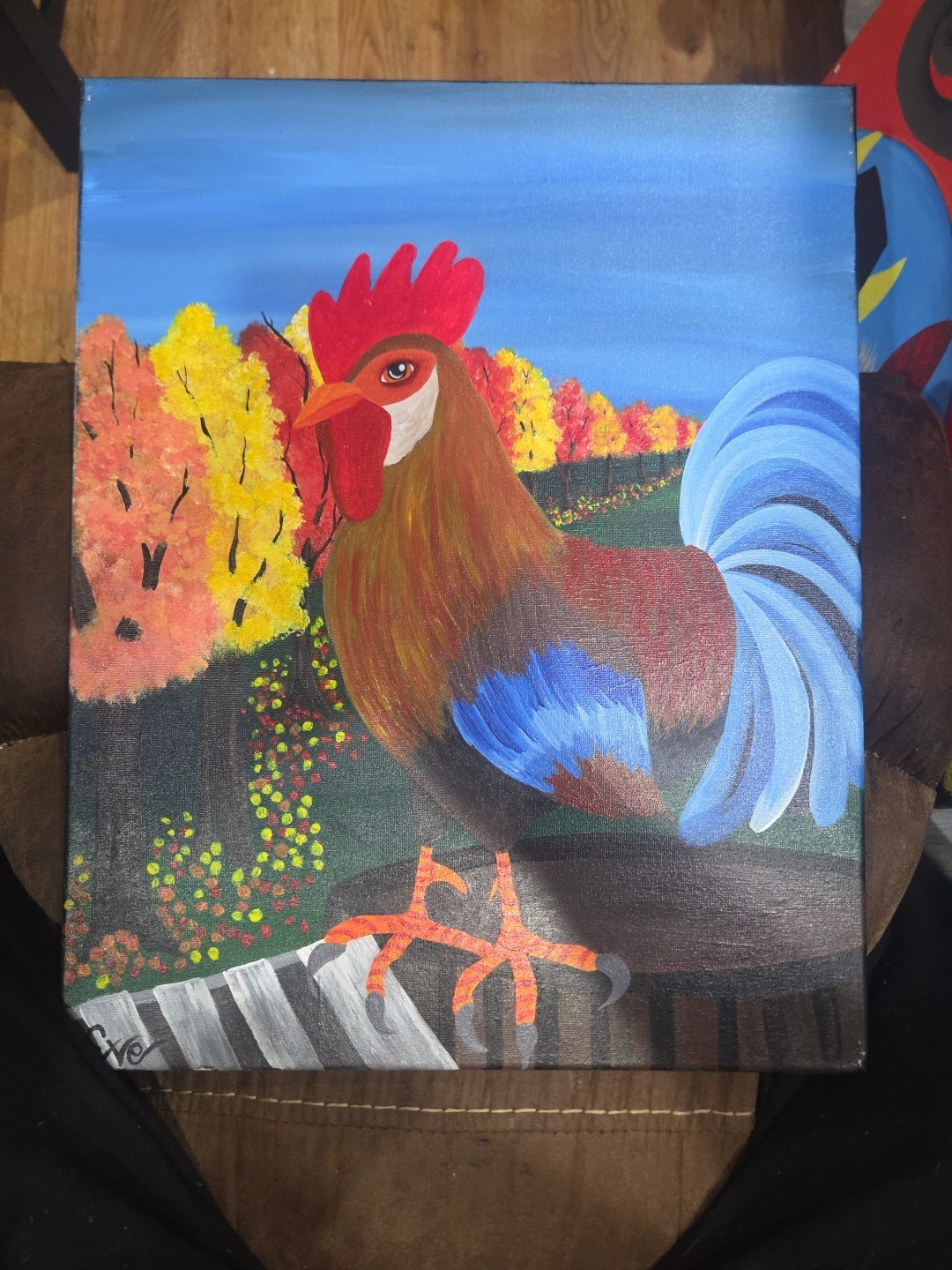 Folk Art Painting 20″ x 16″