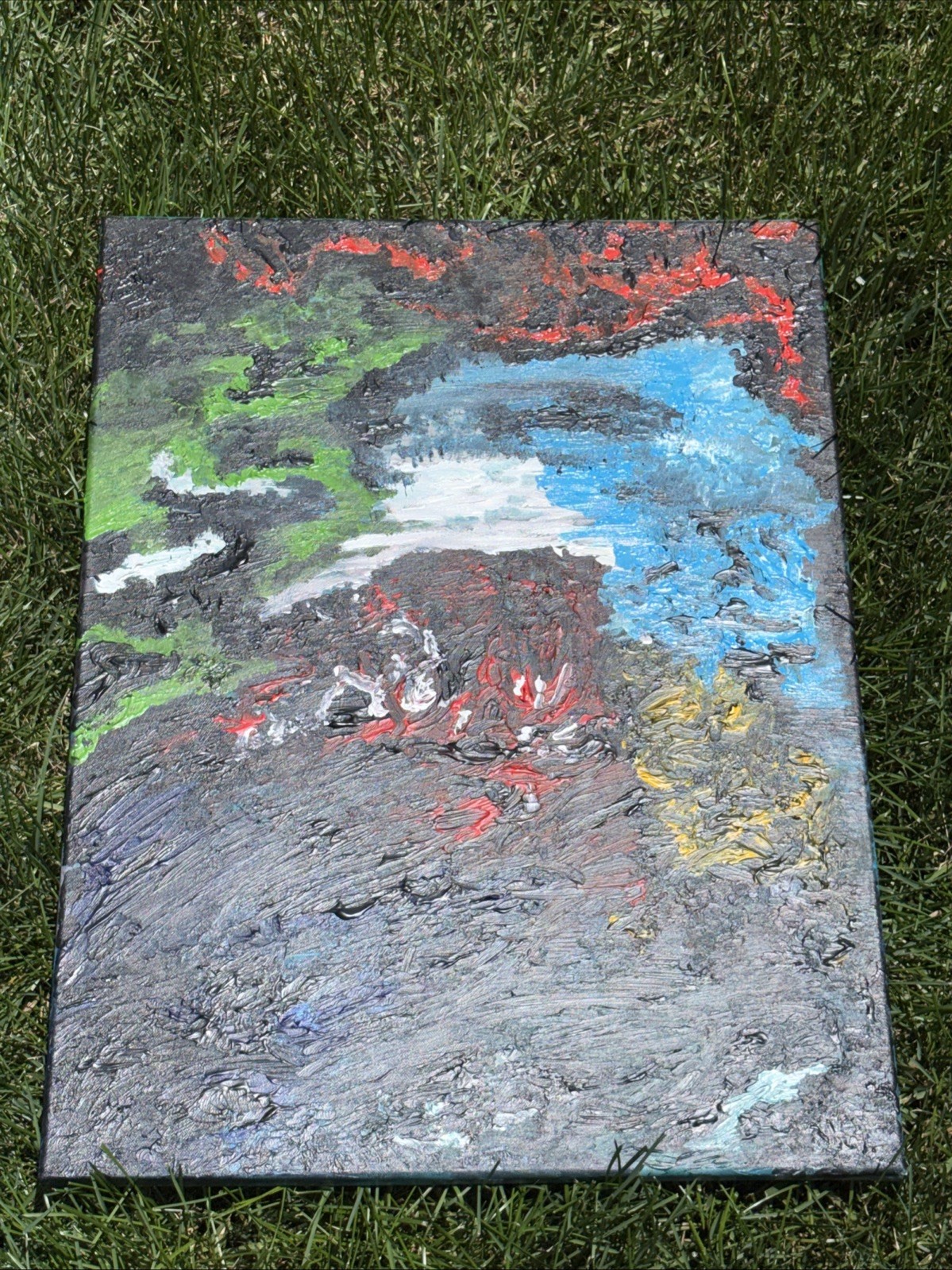 Acrylic Painting Original Art Piece 24×18 Inches Multi Color On Canvas