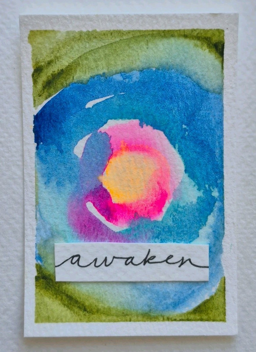 «Awaken» ACEO CARD 2.5 X 3.5 IN ORIGINAL PAINTING