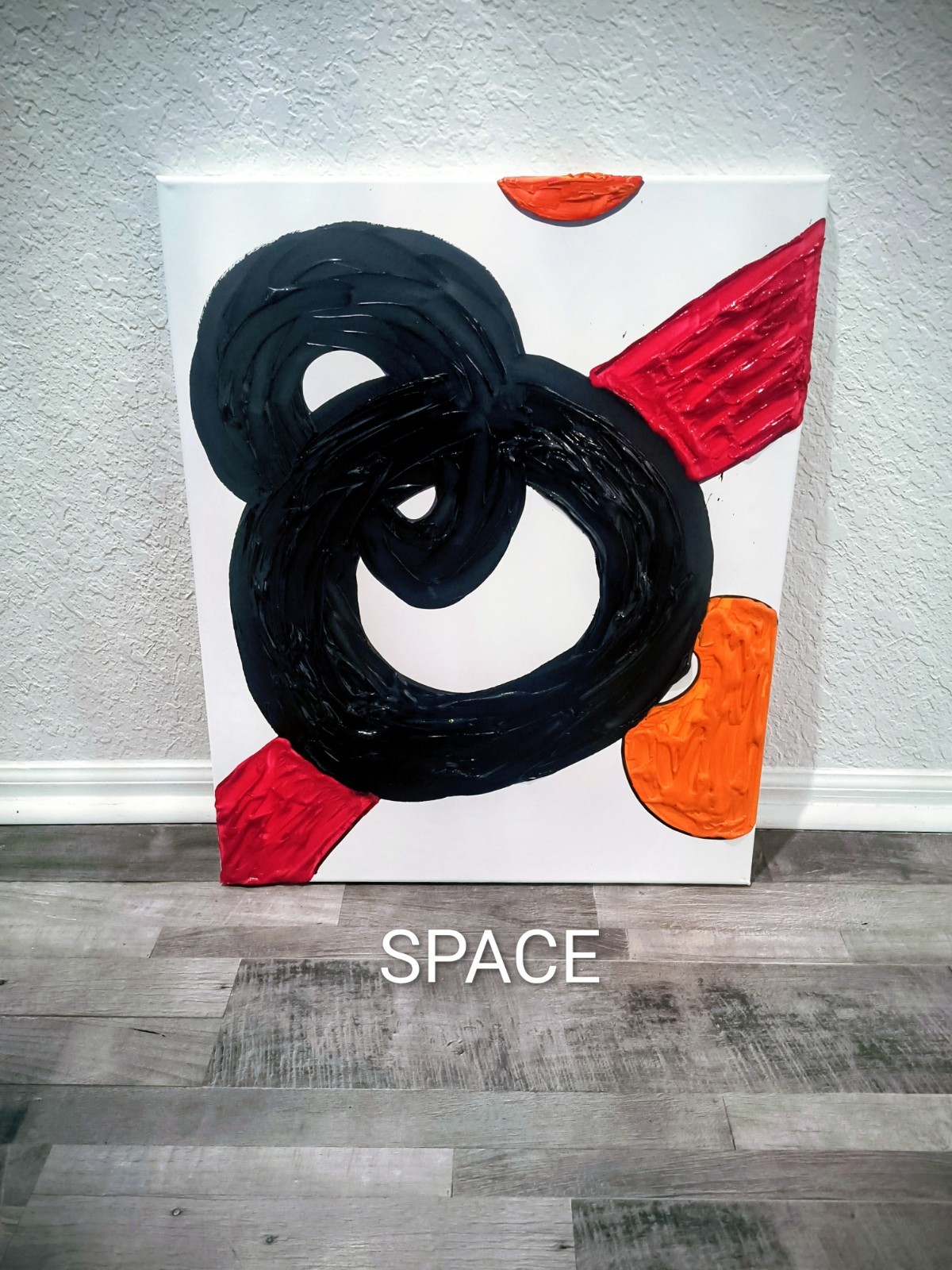 SPACE, Trey Coppland, Abstract Acrylic Painting, 20+24 in, 2026, Signed