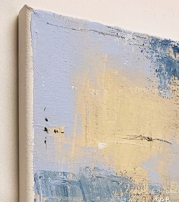 No.636 Original Abstract Modern Minimal Texturd Art Painting By K.A.Davis