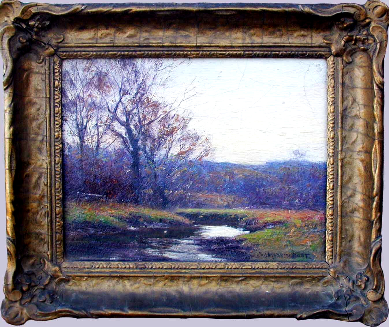 Connecticut Oil WILLIAM MERRITT POST A.N.A. ‘Early Spring’ 8″x10″
