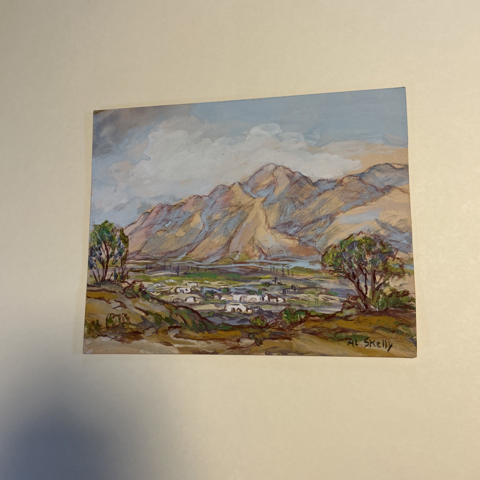 “The Catalinas” W/C – AL SKELLY, CALIFORNIA LISTED PLEIN AIR CALIF & Arizona