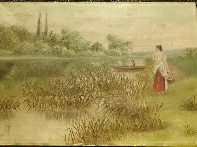 Old Painting in guilded frame Artist we are not sure about signature