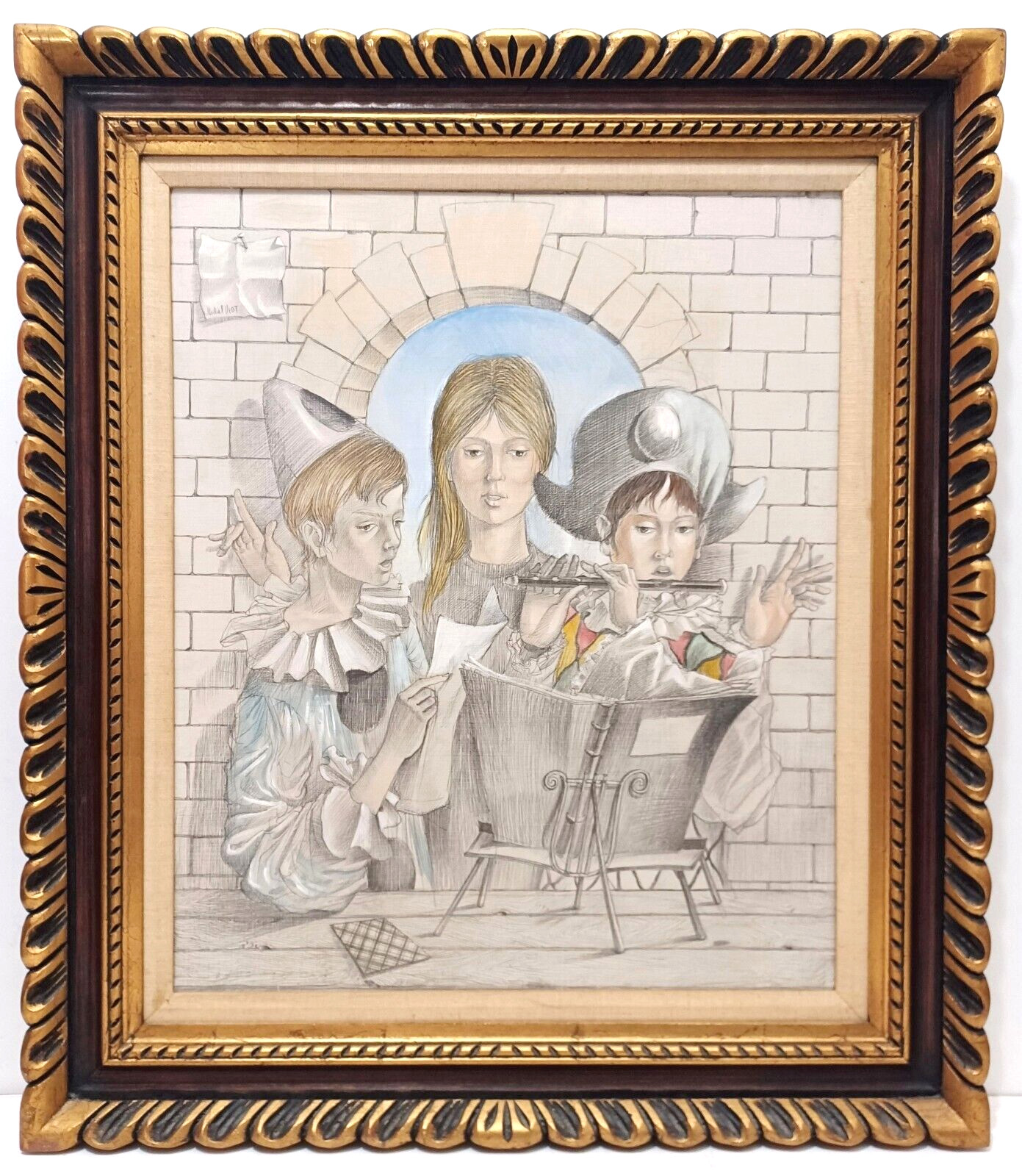 AMAZING! 1960’s LISTED FRENCH SCHOOL ART MICHEL VIOT SURREALIST SIGNED ORIG O/C