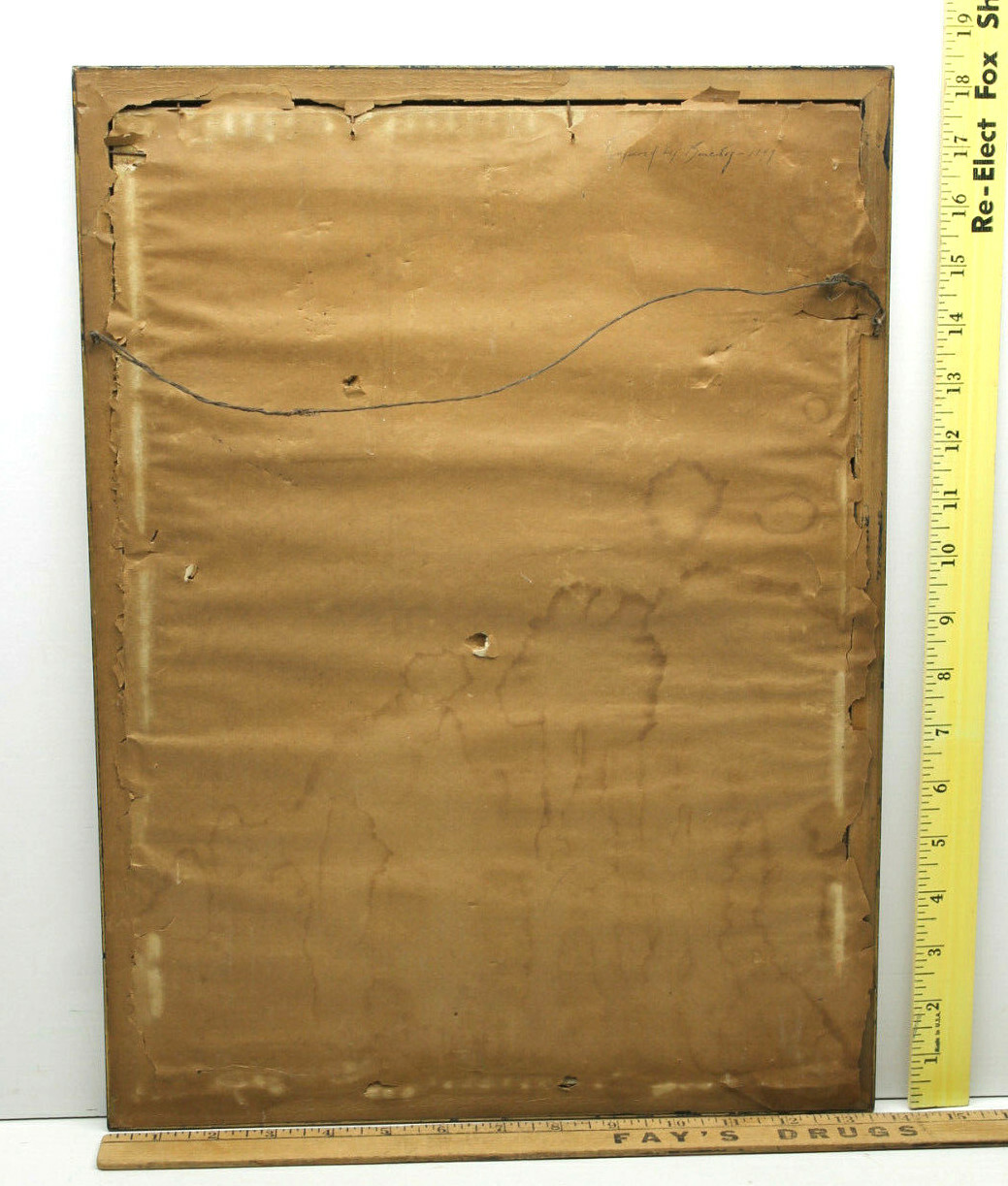 Note on Reverse:1749 Antique Possible Japanese Stork Ramunculus Aquatis Plate 67