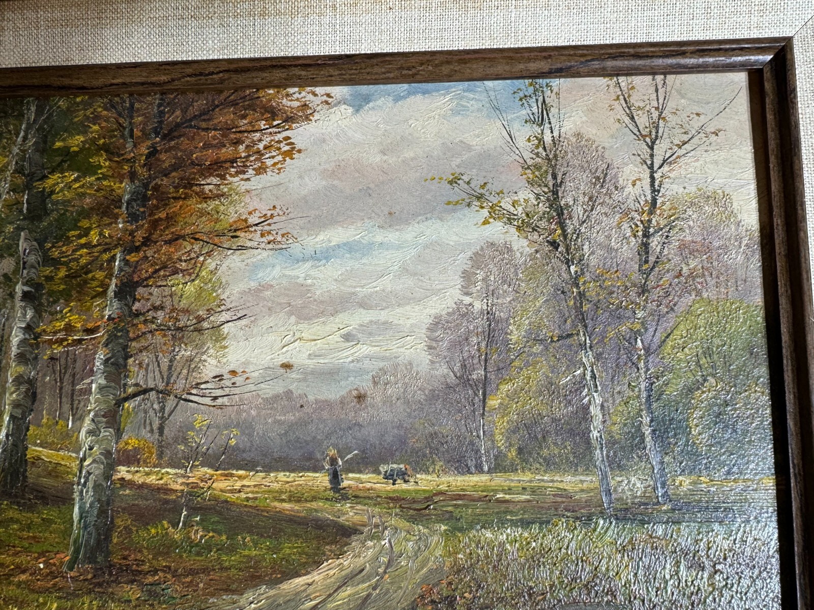 Karl Kaufmann (B Lambert) (1843 – c1901/05) «Figure In Landscape» Oil Painting 1