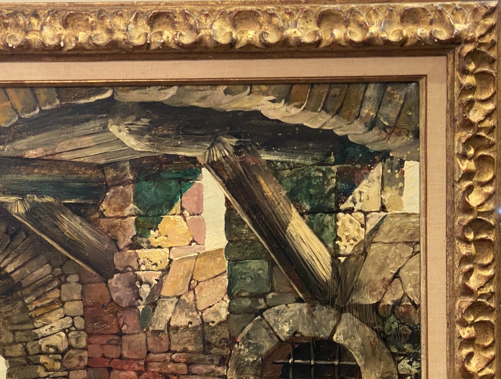 VTG Contemporary European Textured Impressionistic O/C Signed Brunelli, Framed!
