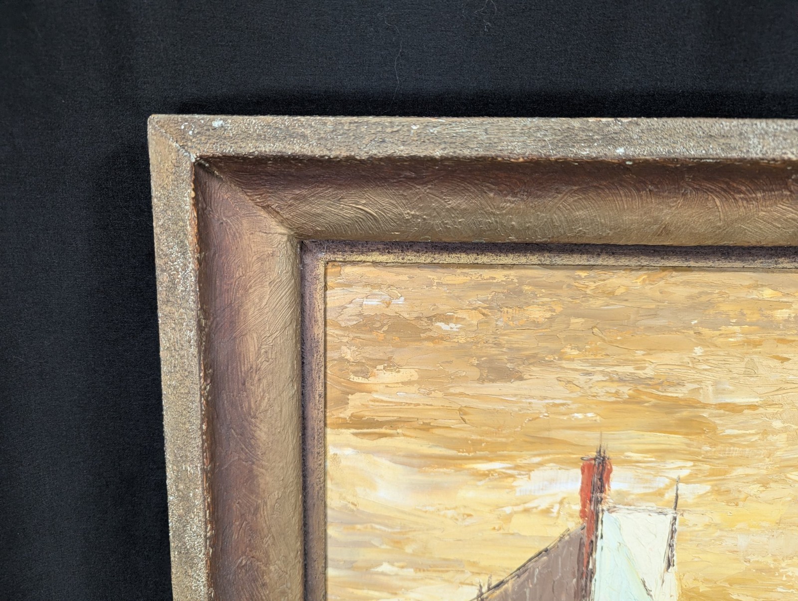 Lorraine Pugmire Original Oil Painting 1964 Mid-Century Modern Abstract Artboard
