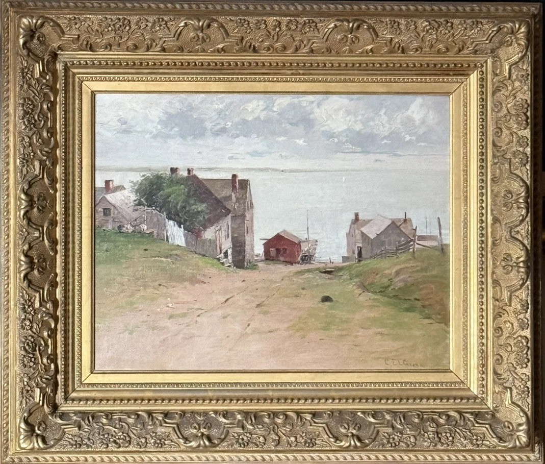 Charles E. L. Green American Massachusetts Boston Coastal Fishing Village