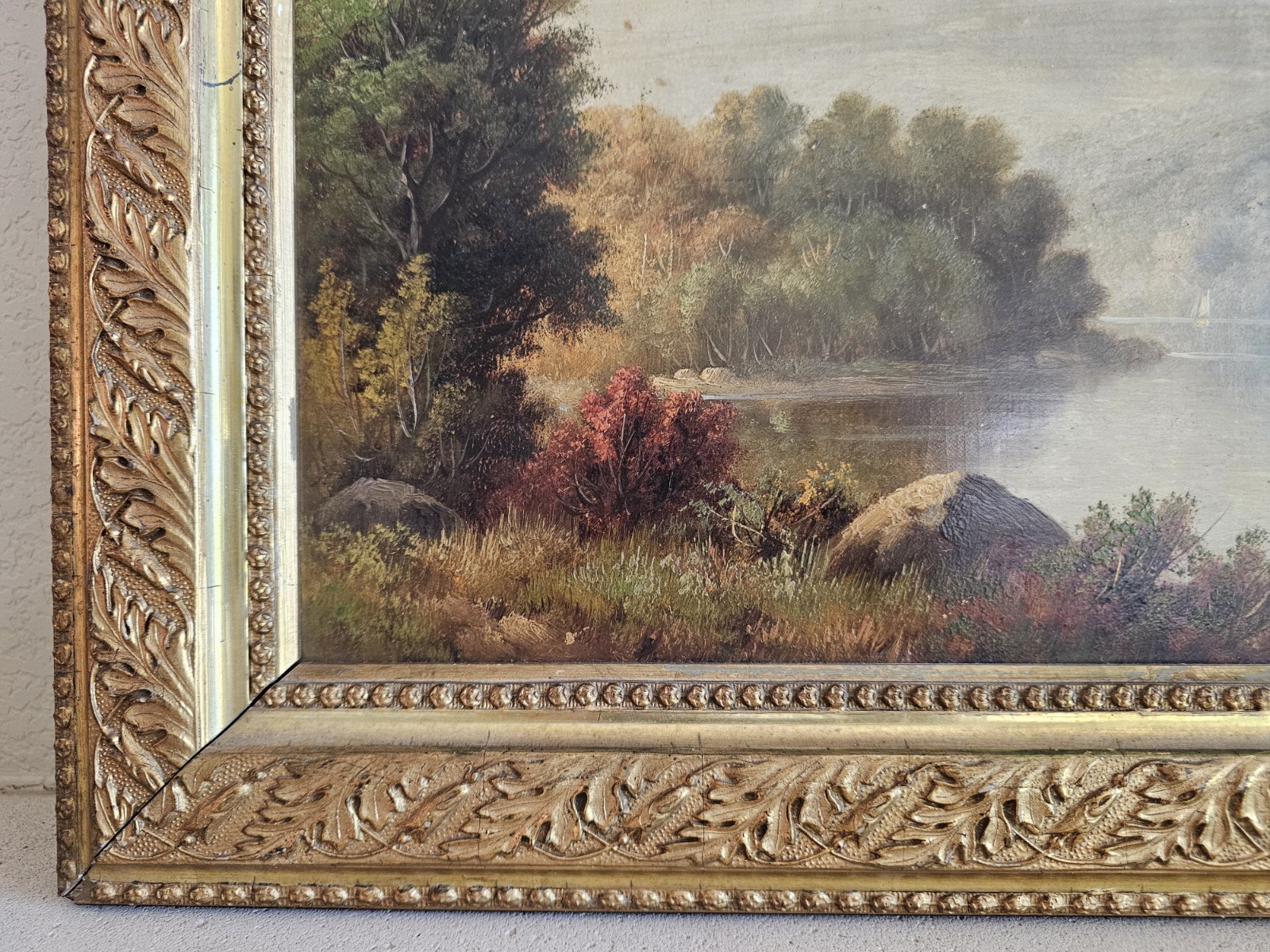19th Century Scottish Romantic Landscape by John Crawford Wintour Framed