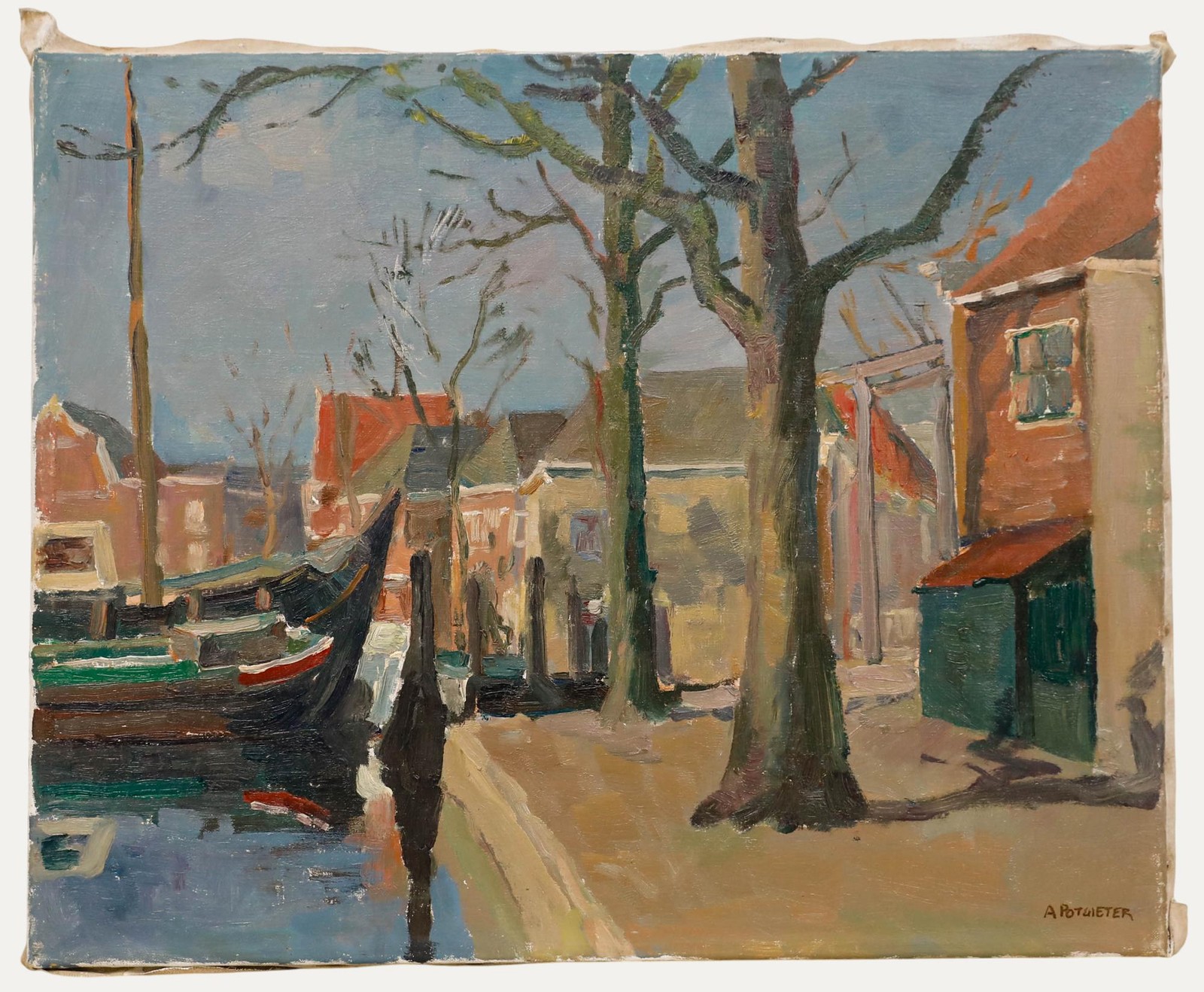 Adam Potgieter (1899-1982) – Mid 20th Century Oil, Winter Sun