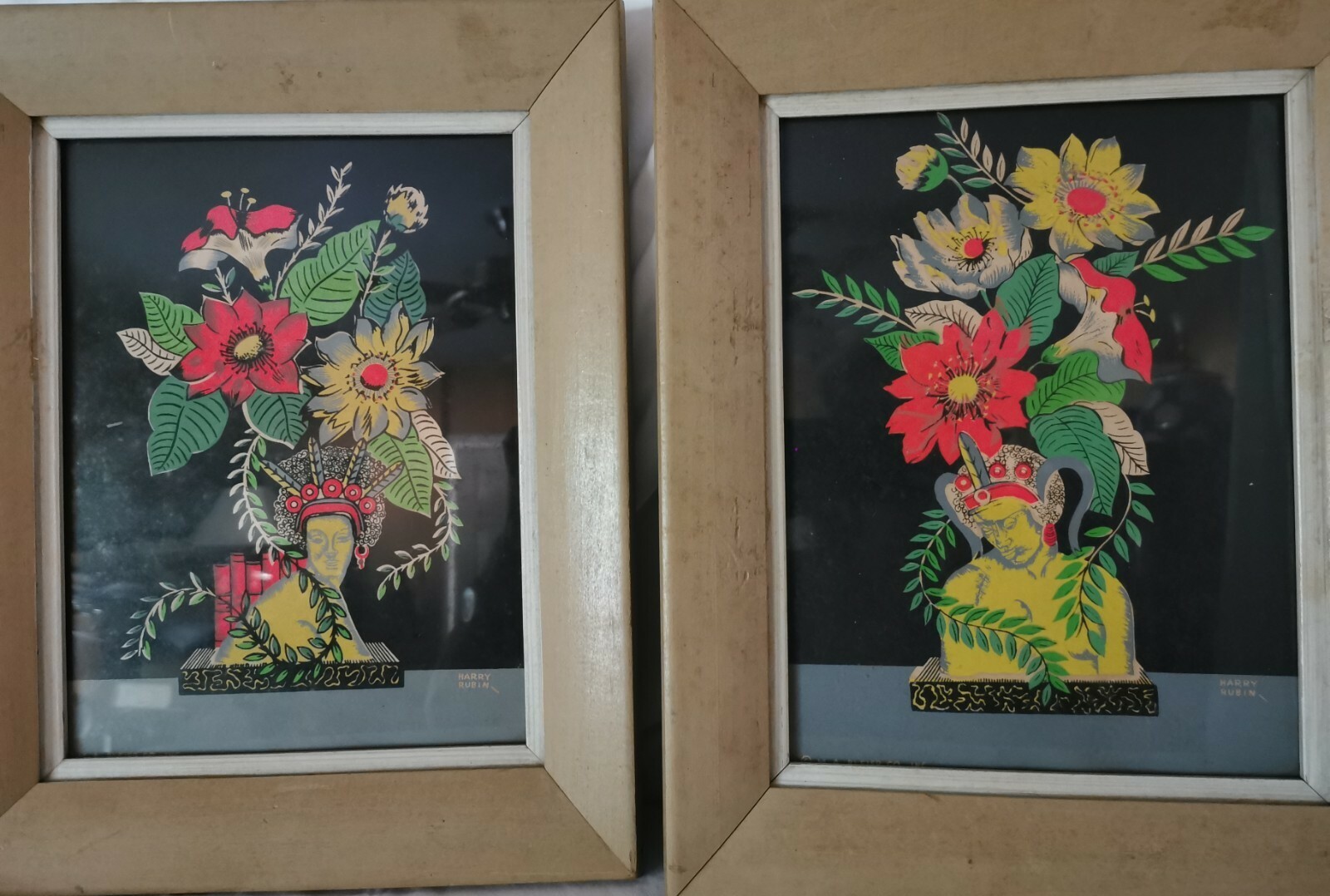 Vintage Art Deco Artwork by Harry Rubin