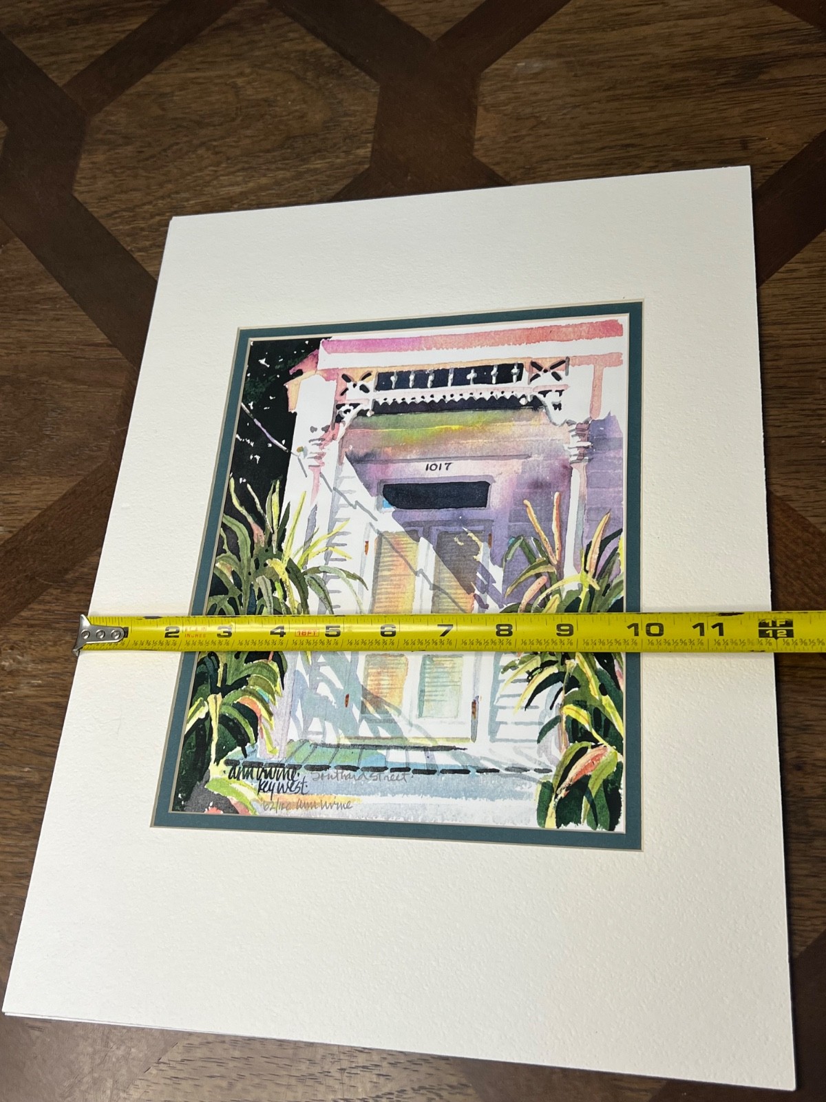 Ann Irvine painting Signed Numbered Matted Key West Southard Street