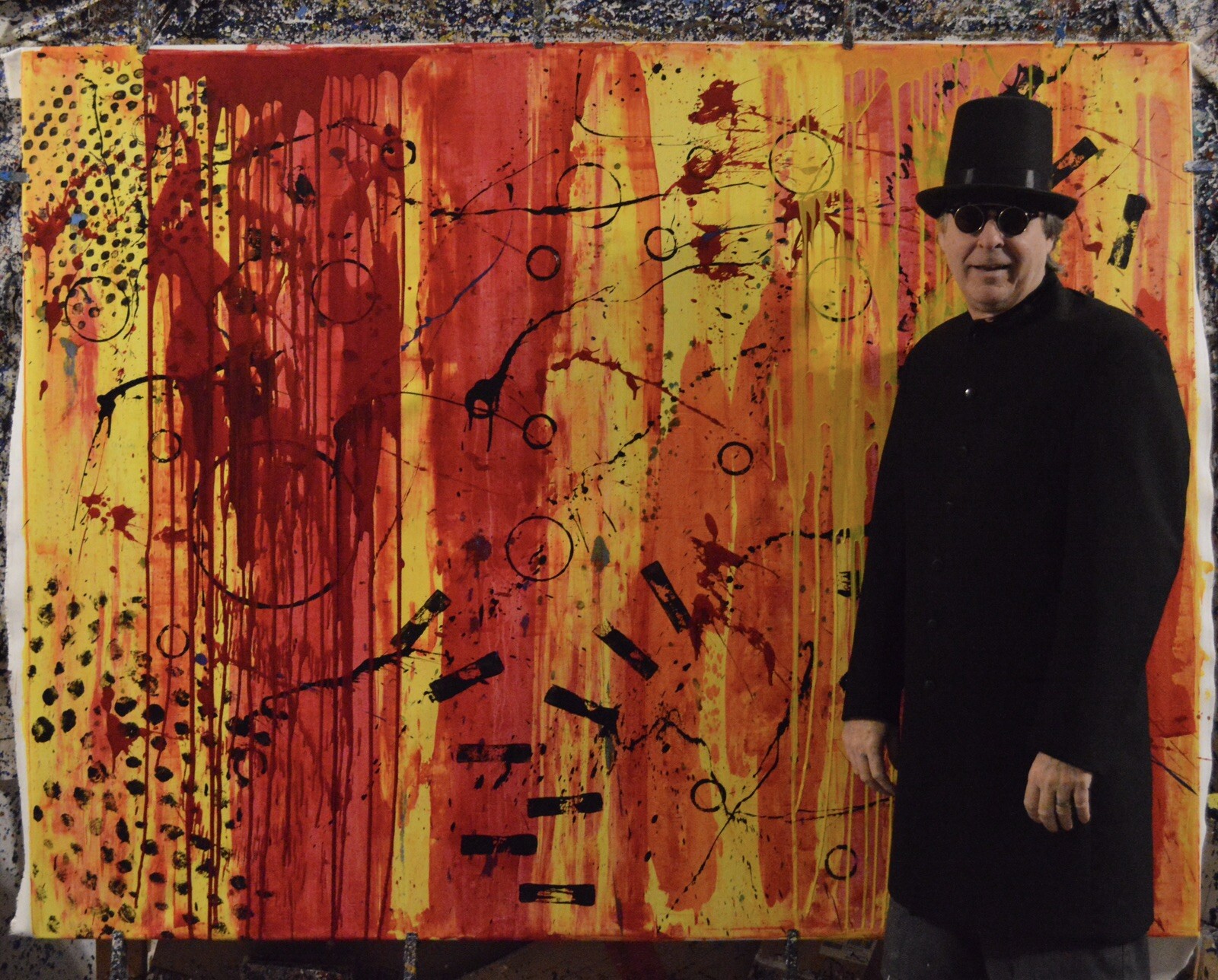 Mark Little original￼ canvas￼￼￼ Painting 81” X 62” XL (6ft. 9in)Abstract Modern