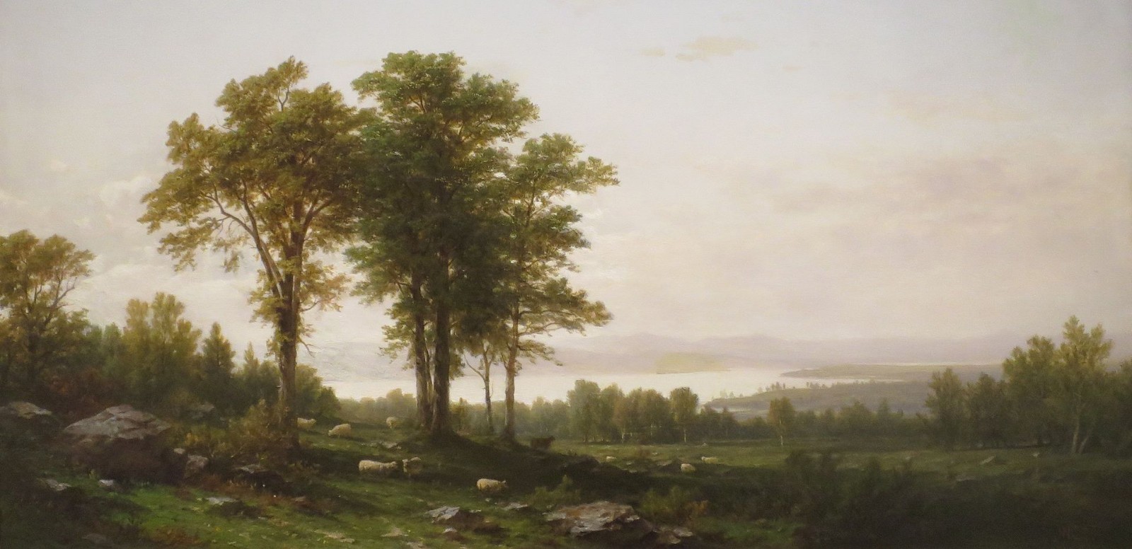 stunning oil painting handpainted on canvas-Landscape with Sheep
