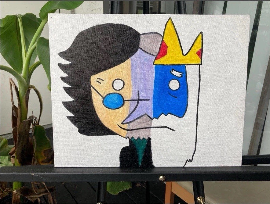Ice King Transformation Painting Adventure Time