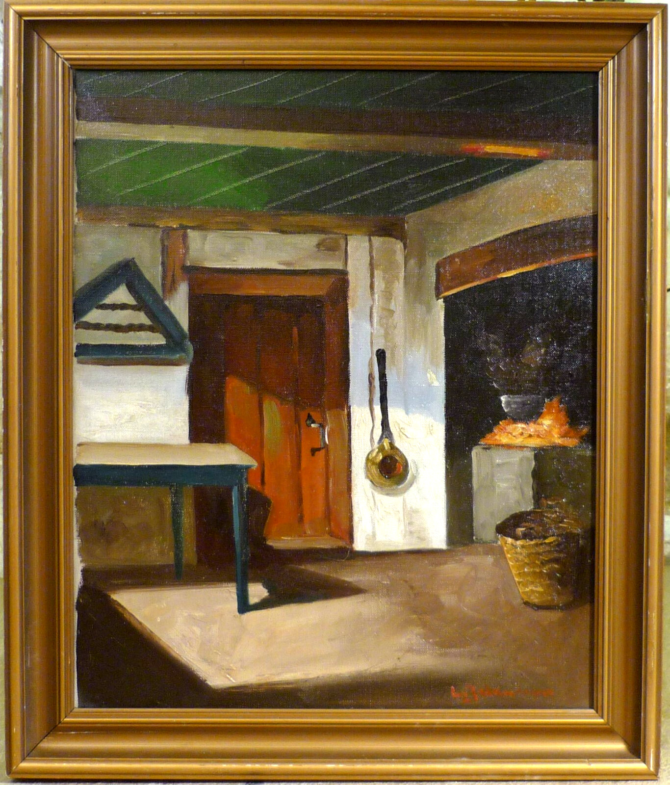 LARS JOHANSEN! INTERIOR SCENERY FROM A FARMHOUSE