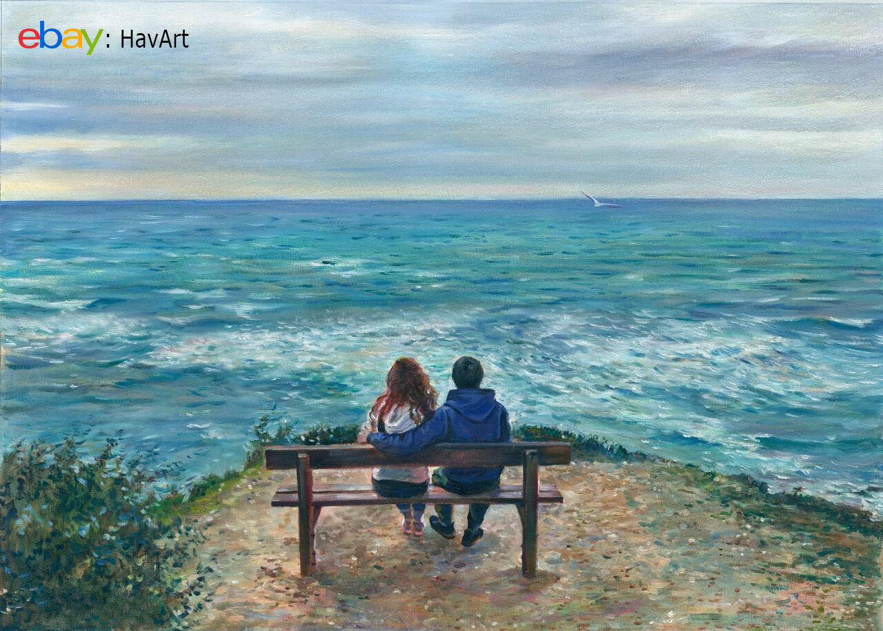 Family Painting Custom Oil Portrait Painting from Photo 100% handpainted oil art