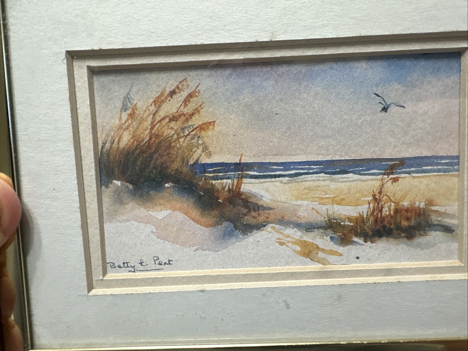 Original Betty Peat Signed Watercolor not a lithograph South Carolina