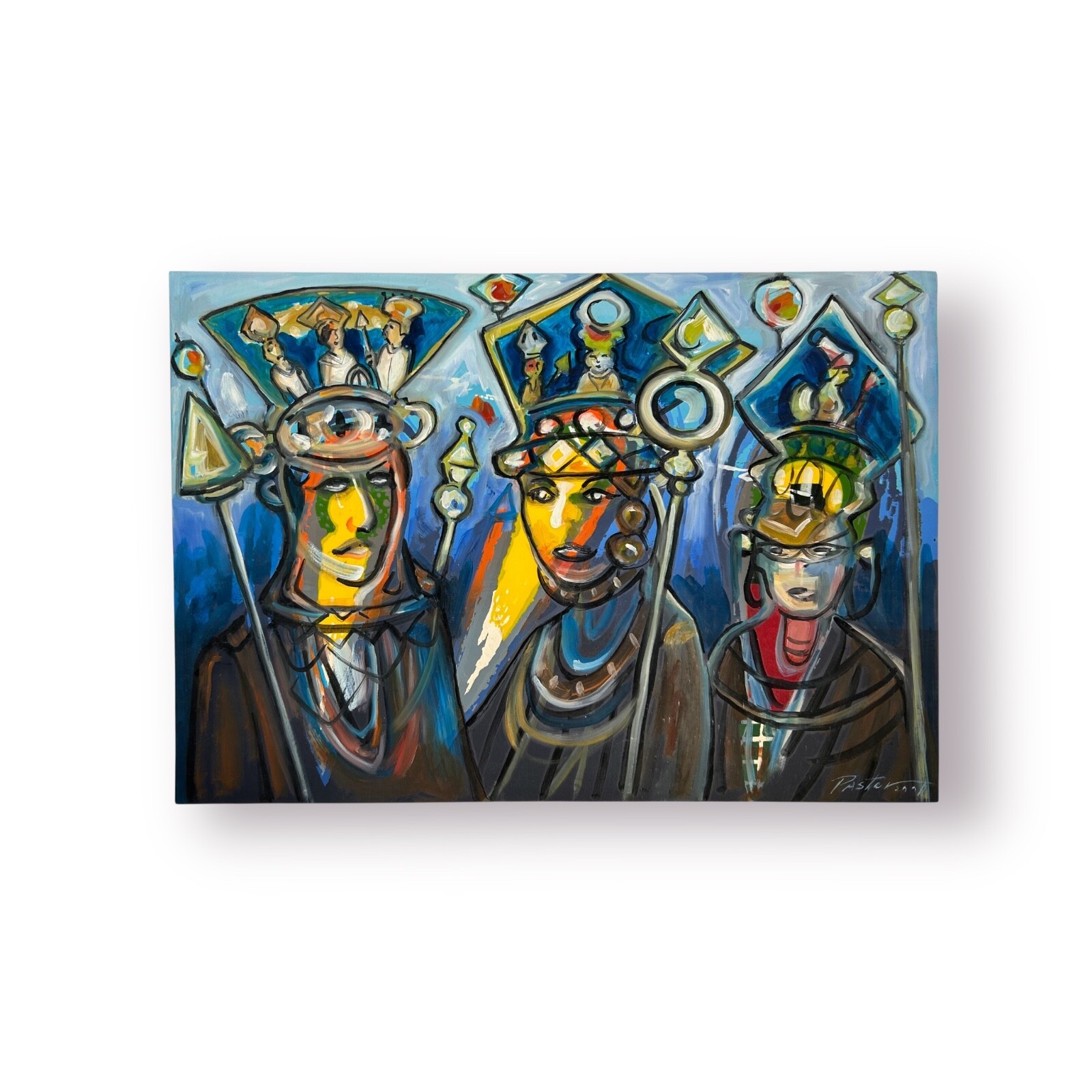 PASTOR PEREZ. Painting. Contemporary. Cuban Art. Collectable. Decorative art.