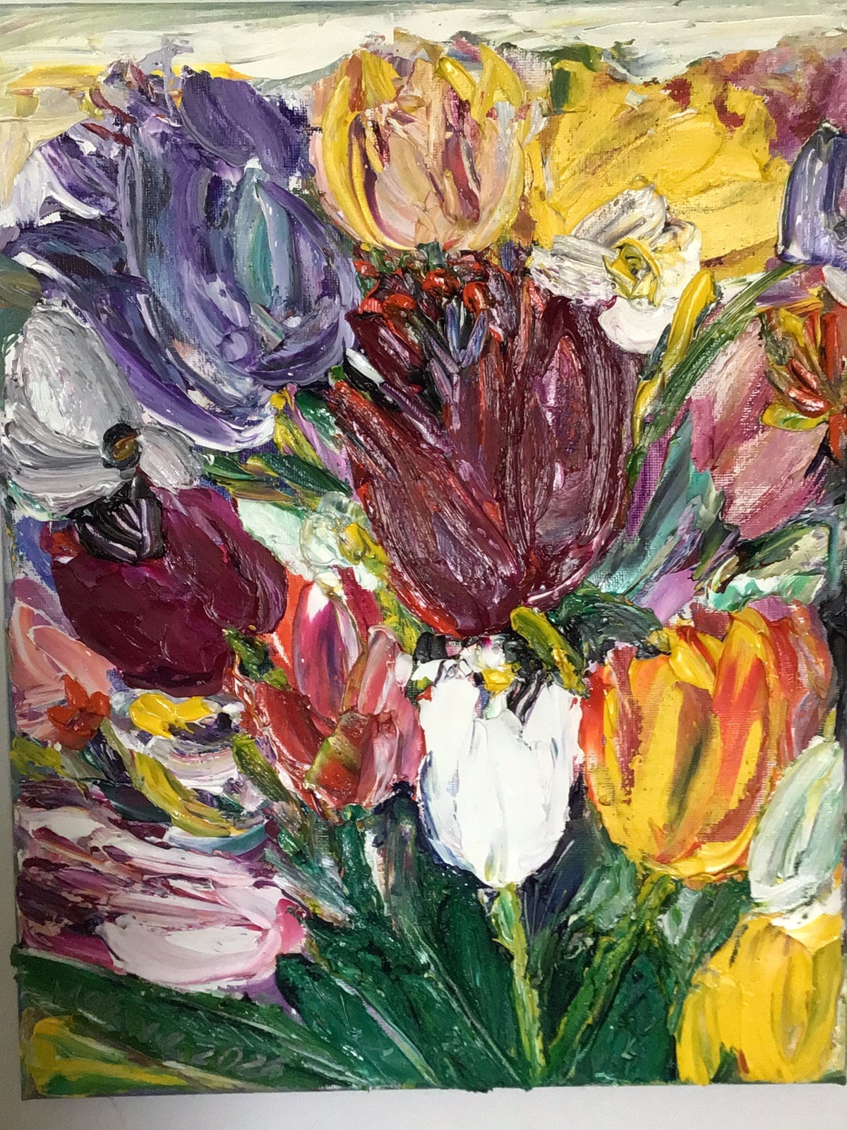 Tulips 2. Original Oil Pairing