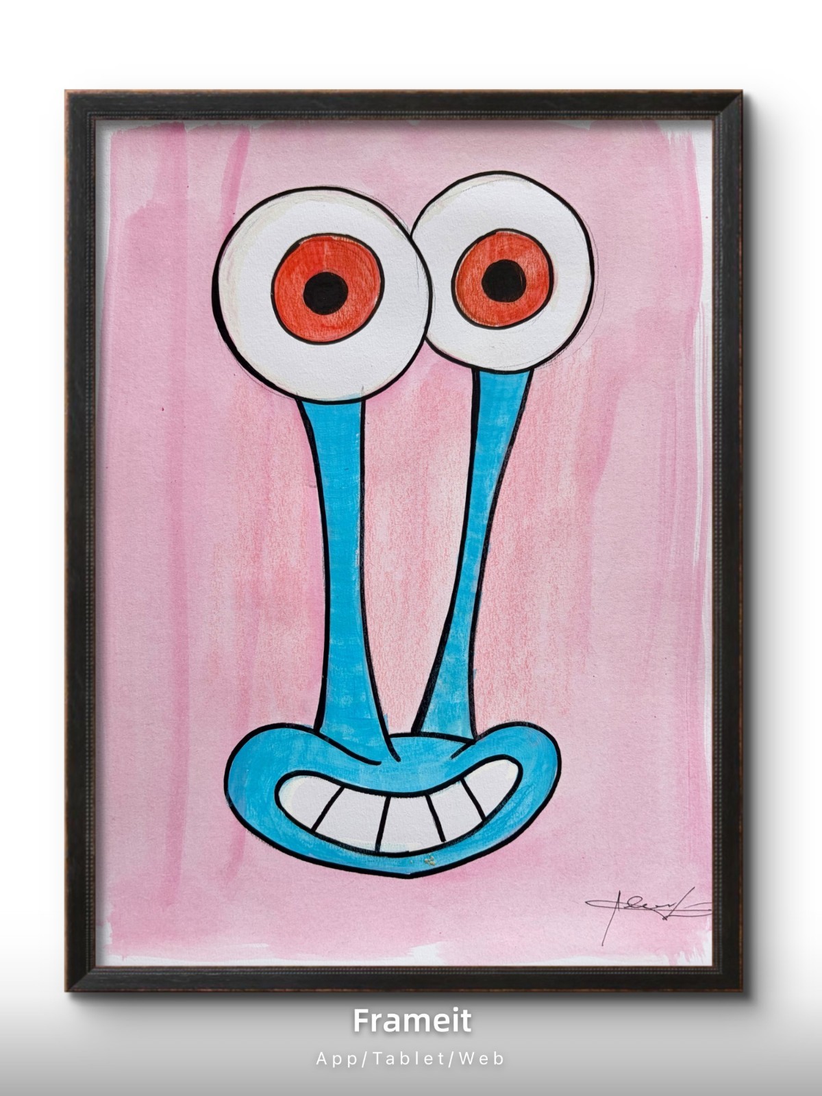 Original Gary the Snail 1 Painting By Alannah Dyer- Acrylic 9×12 in. SpongeBob