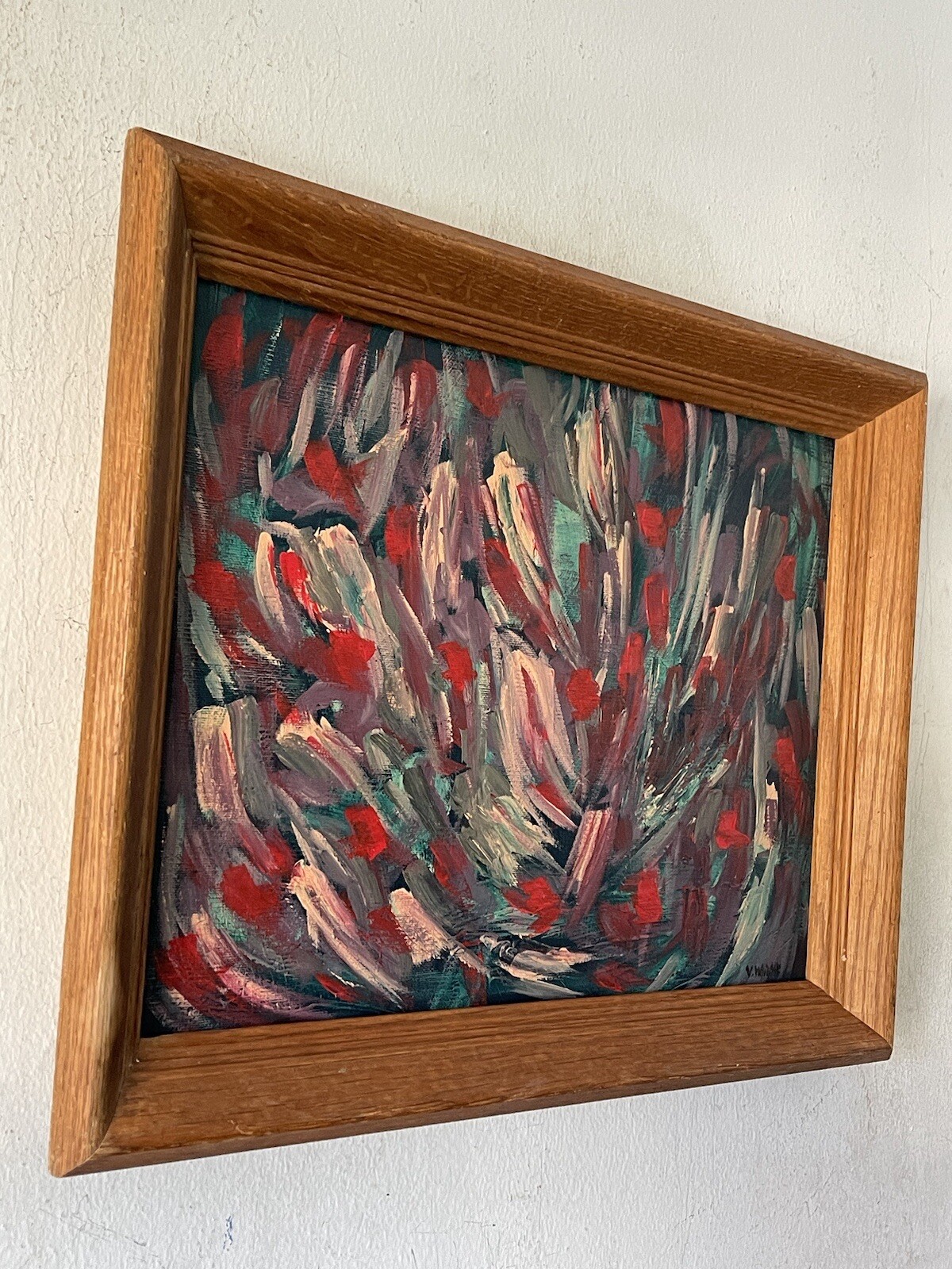 JOHN VON WICHT ANTIQUE MODERN ABSTRACT EXPRESSIONIST OIL PAINTING OLD MODERNISM