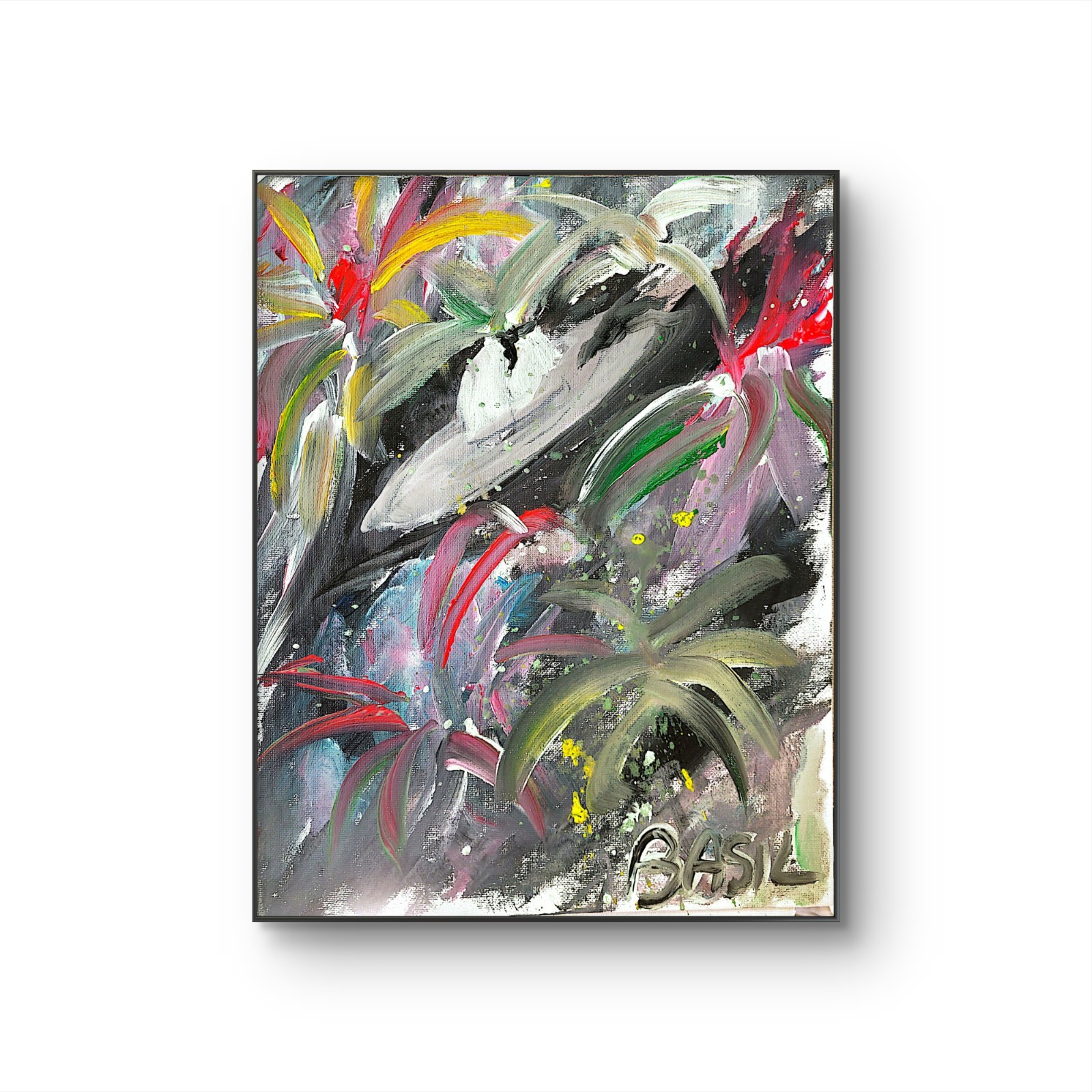 Independence Day Unique Abstract Expressionism Wall Art Canvas Board 11×14