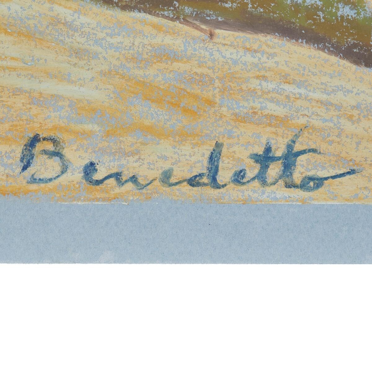 Tony Bennett Original Art – Mount Shasta Pastel – Signed – Julien’s Provenance