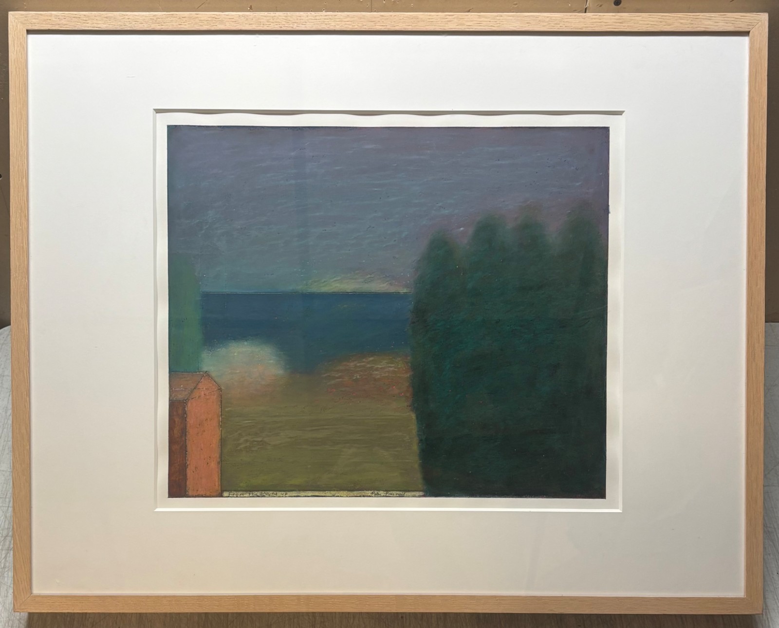 Vintage PETER PRESNAIL ‘From the Ground Up’ Contemporary OIL Pastel PAINTING