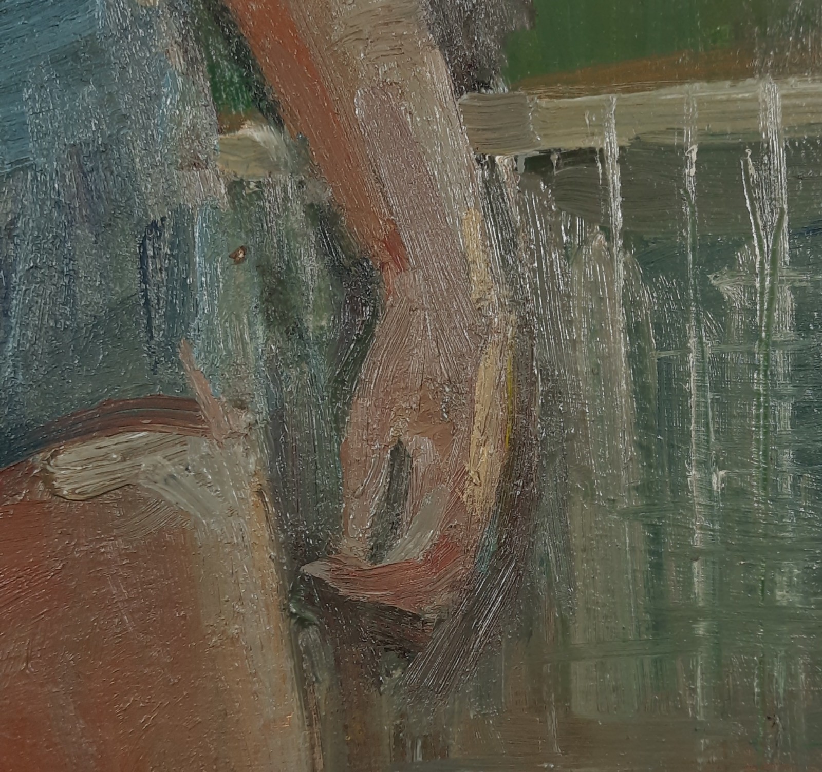 1977 Female Tennis Player Oil Painting Vintage Sports Portrait Art Sokolova