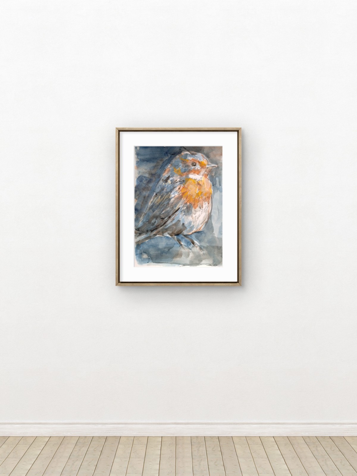 Original Bird 11×14 Painting Acrylic Paper Wall Art Living Room Home Decor