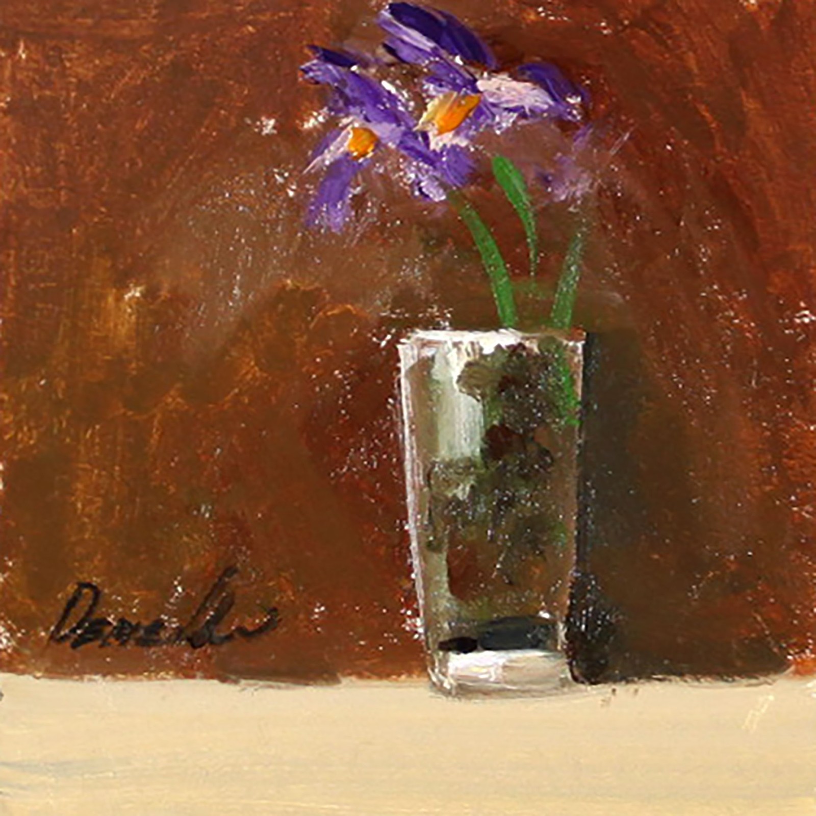 ACEO SPRING FLOWERS Still Life Art Oil painting UKRAINE4X4