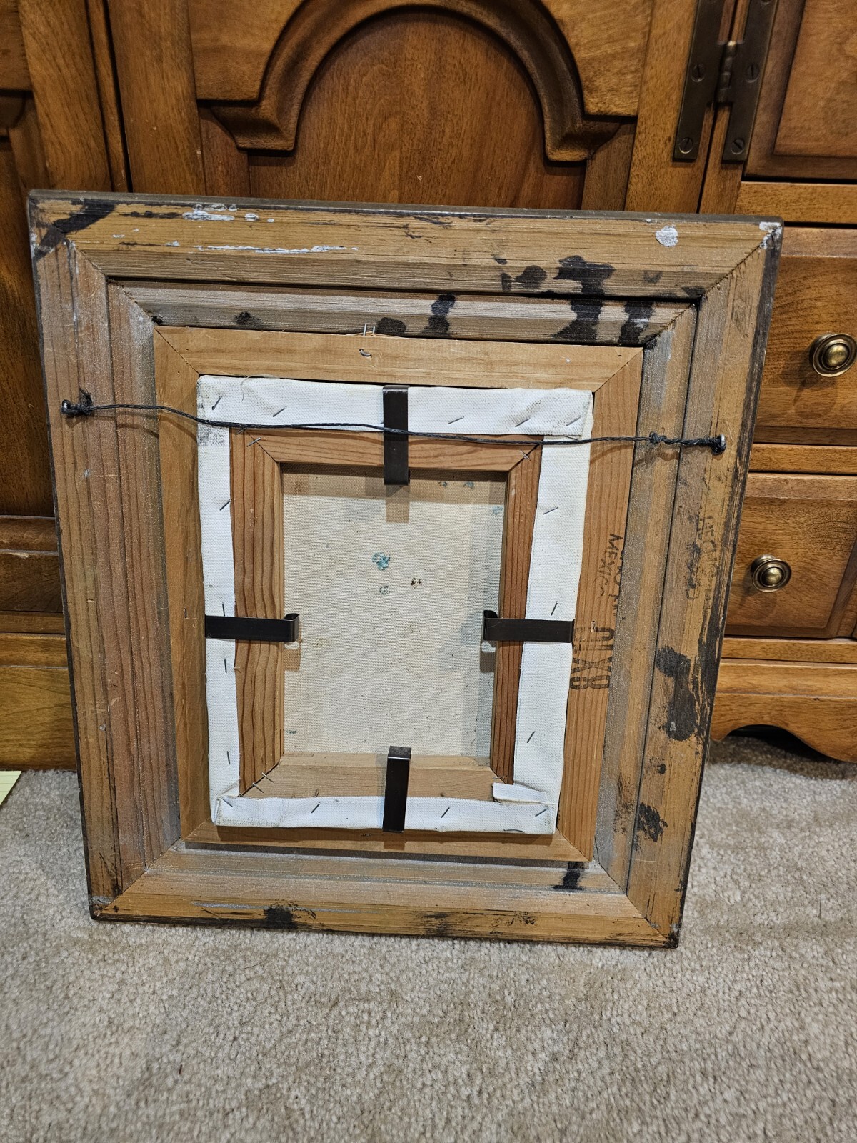 Vintage Heavy Duty Framed Oil Painting