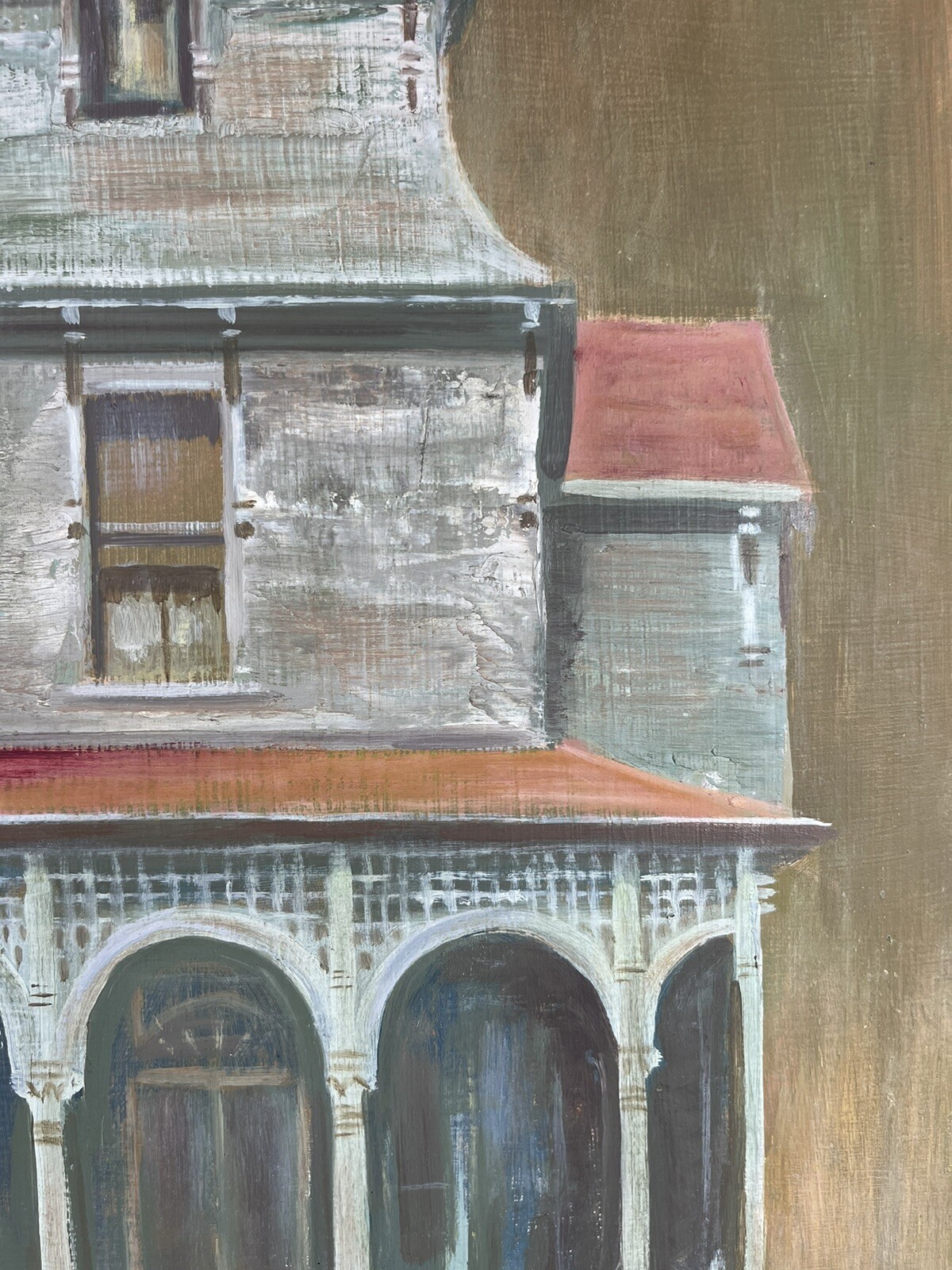 ISAIAH DAVIS DURHAM VIRGINIA ANTIQUE VICTORIAN HAUNTED BATES HOUSE PAINTING