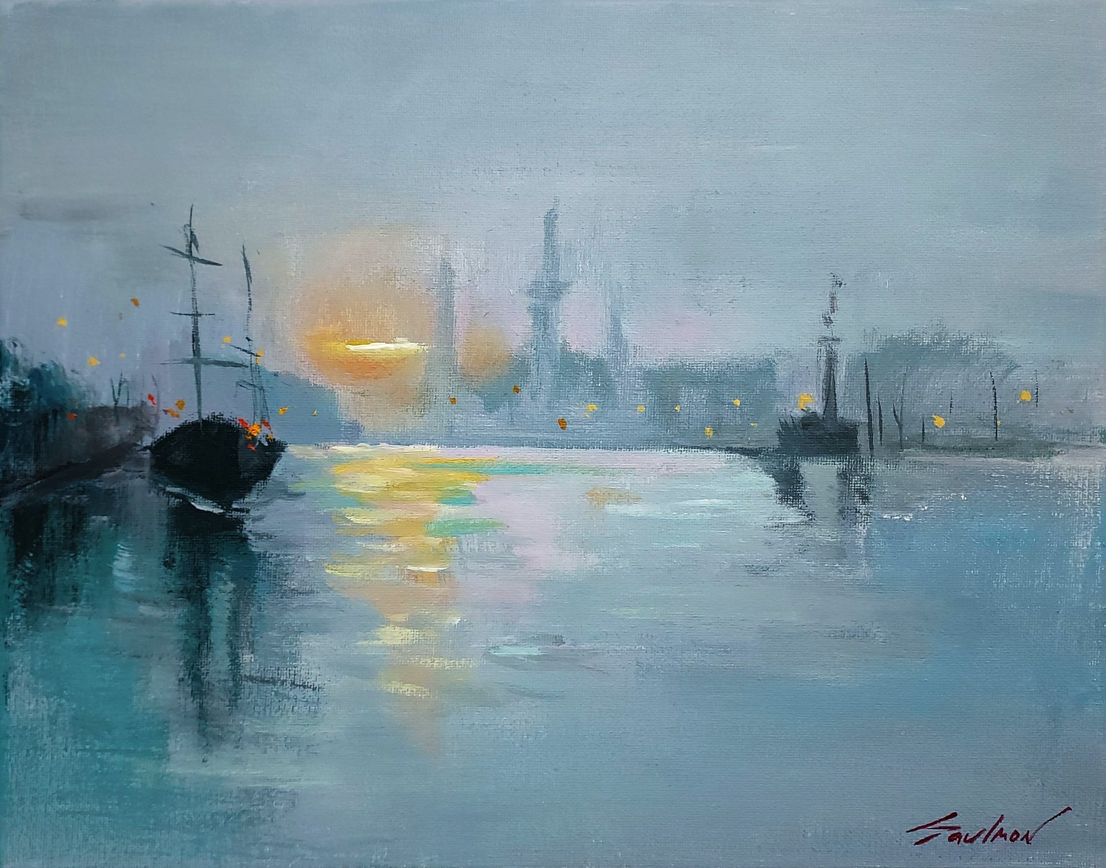 Original Impressionist Painting on 14×11 inch Canvas – Signed by the Artist