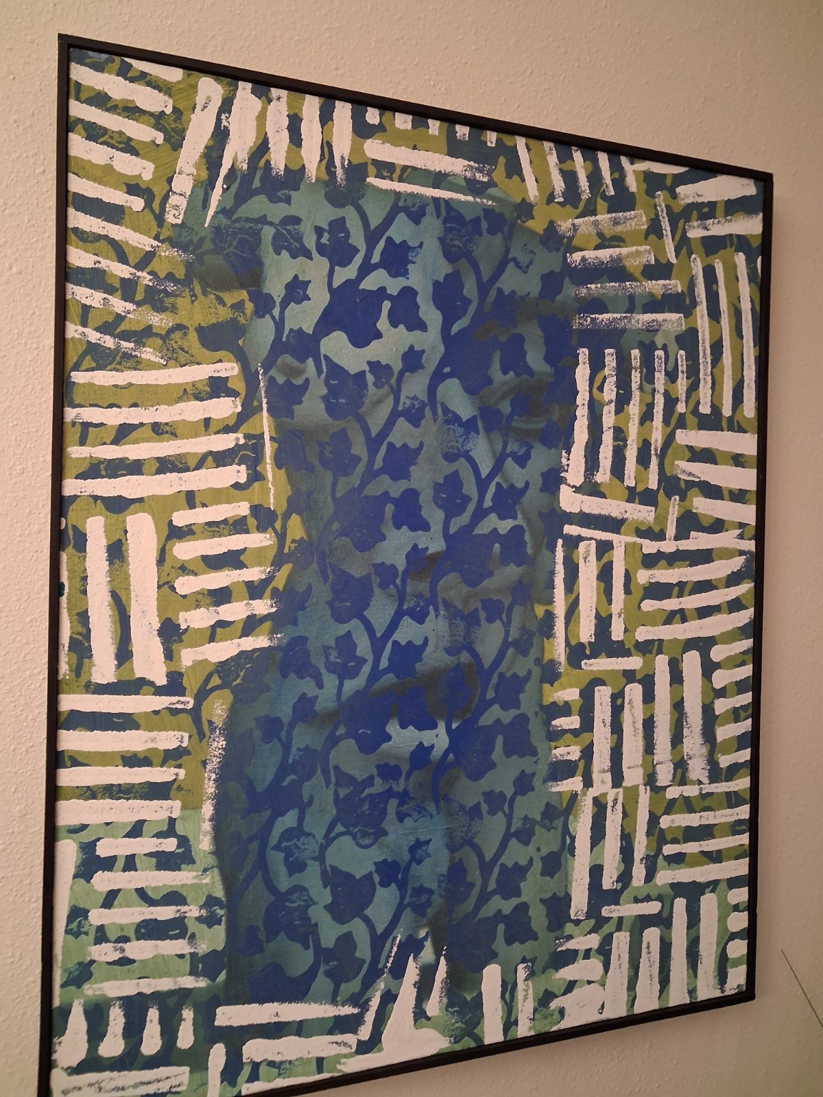Original James Massena March (1953-2021) Acrylic Canvas Painting Signed JM445