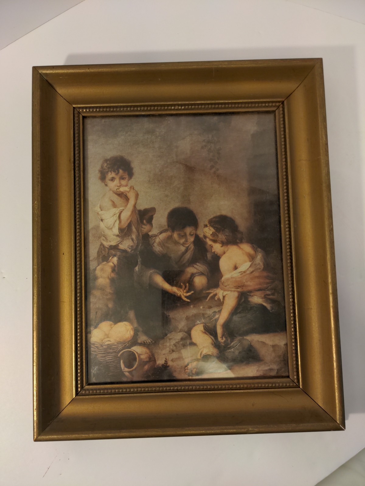 Young Boys Playing Dice BARTOLOME MURILLO Framed GICLEE PRINT 16″x12″